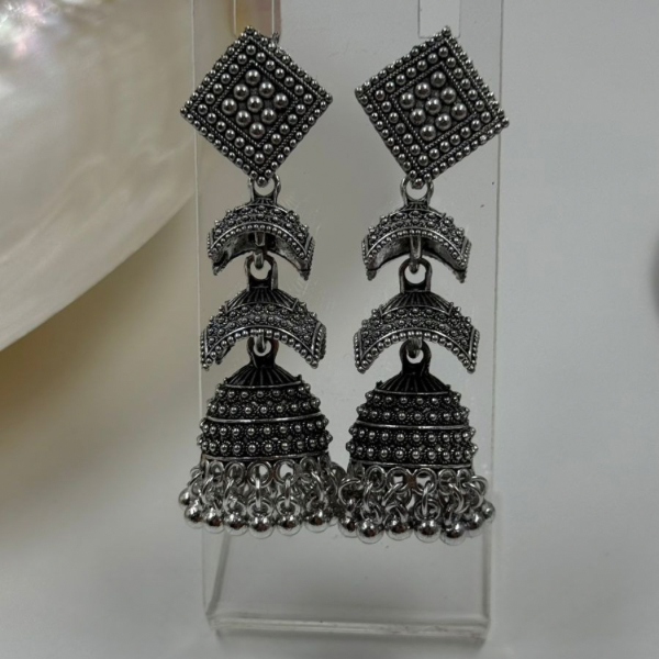 Navratri Special Oxidised 5 Earrings Combo