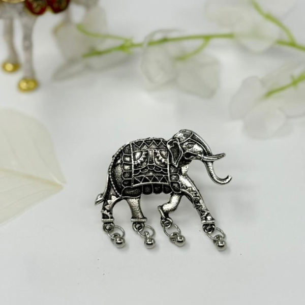 Vintage Elephant Ring – Raja Rani Aur Hathi - Main Image
