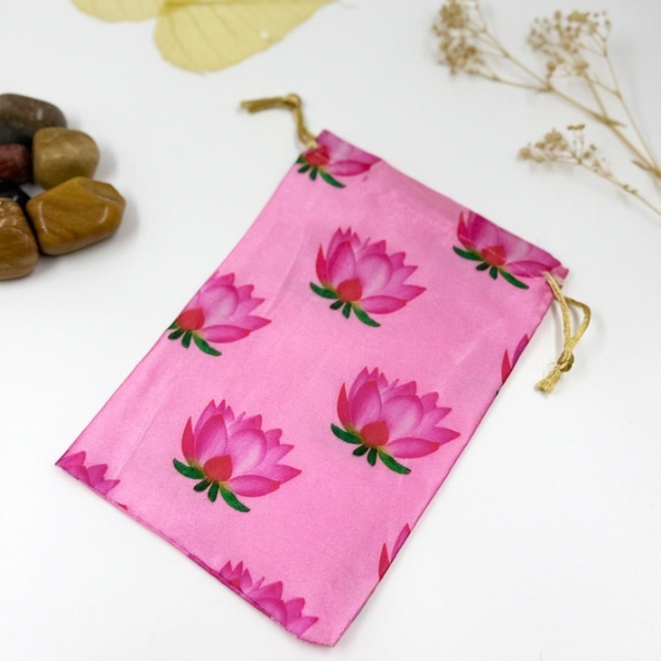 Pink Bloom Lotus Potli