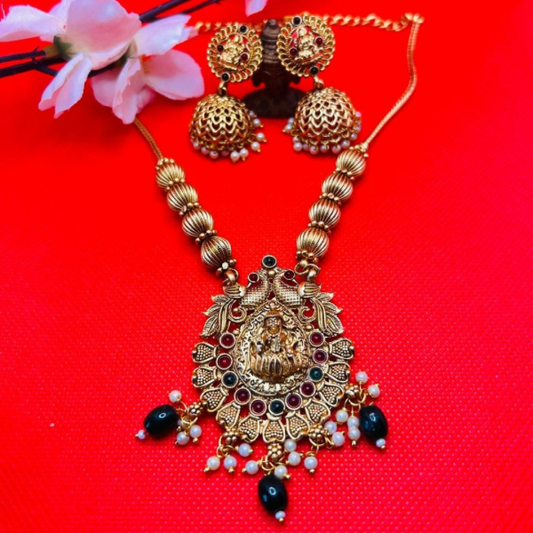 Goddess Heritage - Green beads Necklace Set