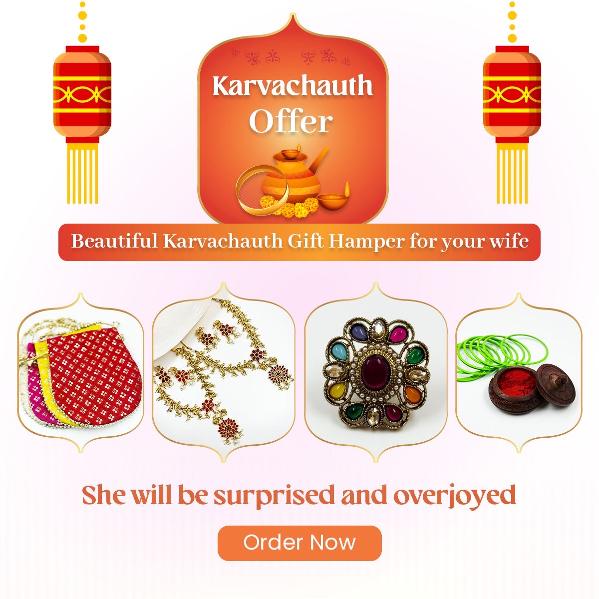 Karvachauth Special Gift Hamper for Wife