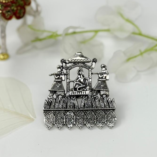 Oxidized Palki Doli Ring