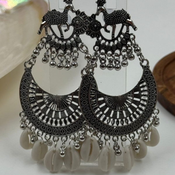 Navratri Special Oxidised 5 Earrings Combo