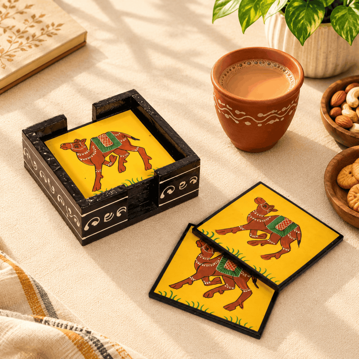 Camel Design Coaster Set
