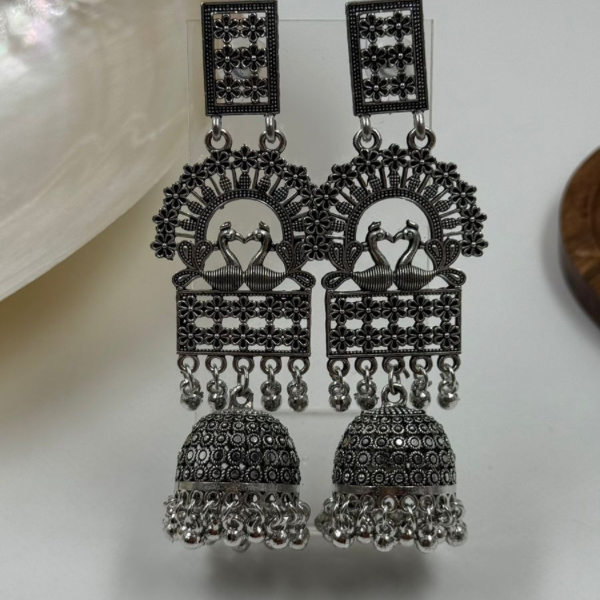 Navratri Special Oxidised 5 Earrings Combo