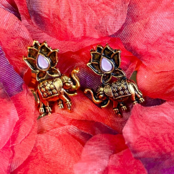 Lotus Royale – Elephant Charm Earrings 6