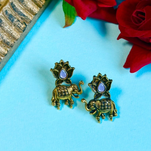 Lotus Royale – Elephant Charm Earrings 6