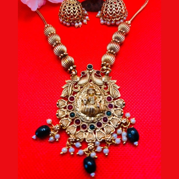 Goddess Heritage - Green beads Necklace Set