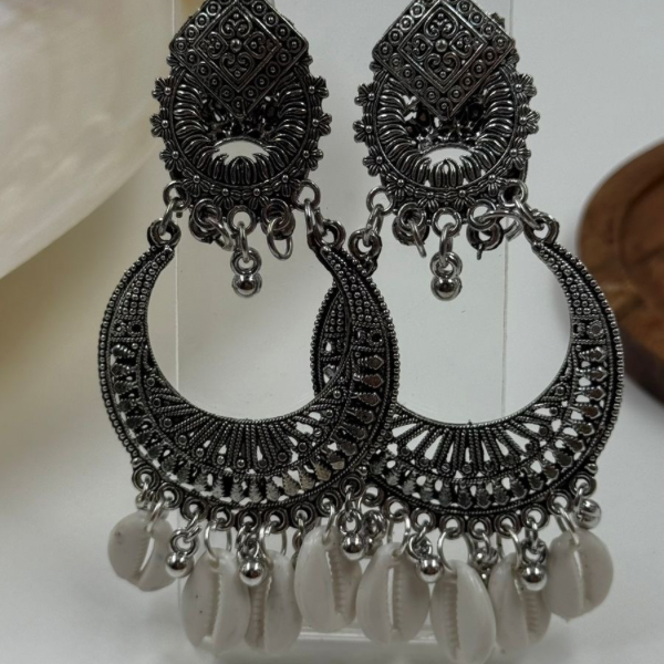 Ekdum Solid Navratri Oxidised Earrings Combo