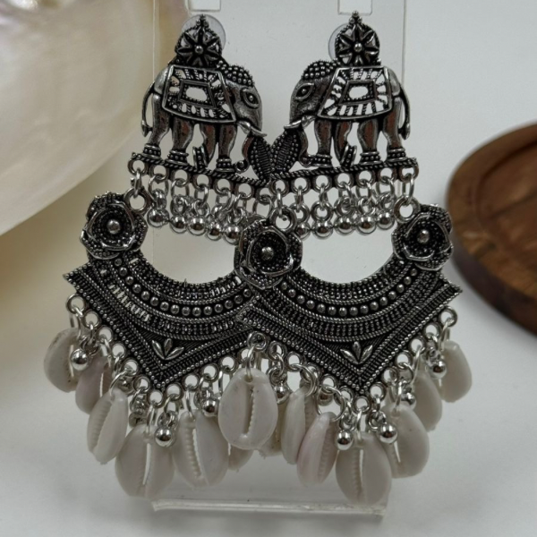 Navratri Special Oxidised 5 Earrings Combo