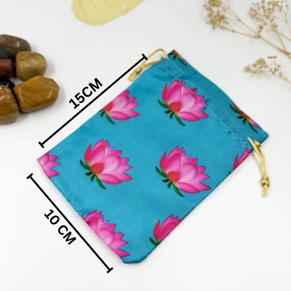 Aqua Lotus Charm Potli