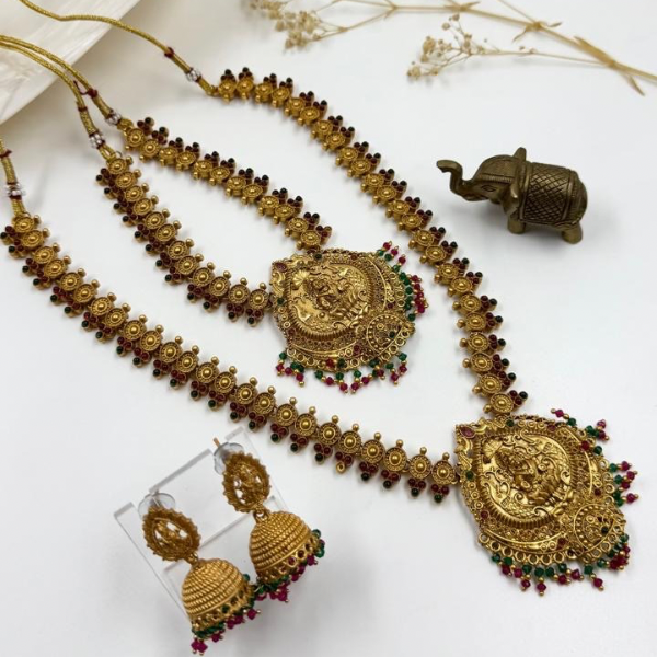 Divine Aura Temple Set - Dual Layered NecklaceSet
