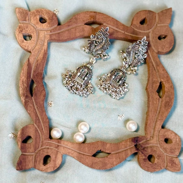 Leaves Oxidised Earrings