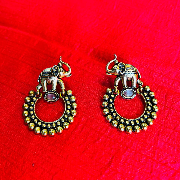 Fabled Safari Designer Elephant Earrings
