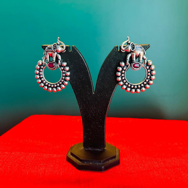 Fabled Safari Designer Elephant Earrings 3