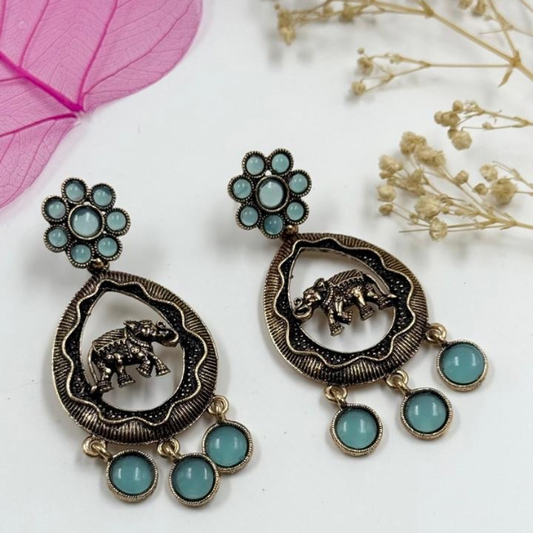 Cool Elephant Pearl Earring