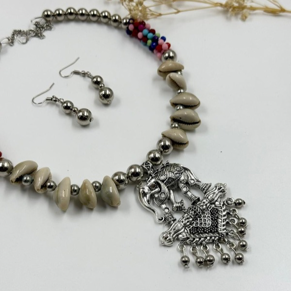 Ocean's Whisper Elephant Necklace Set