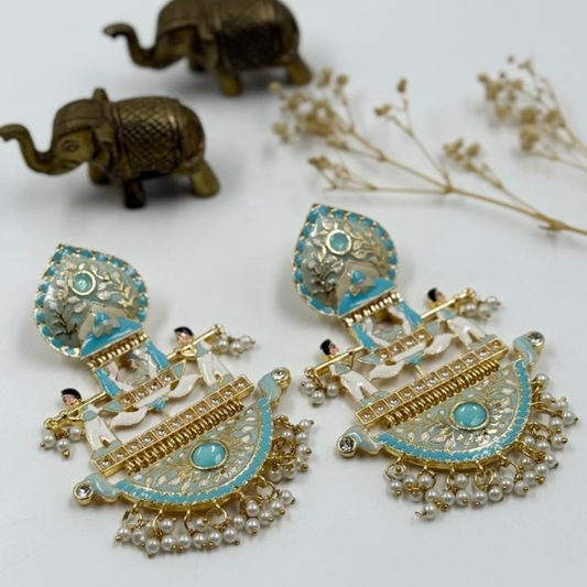 Vintage Royal Doli -Chandbali Earrings 4