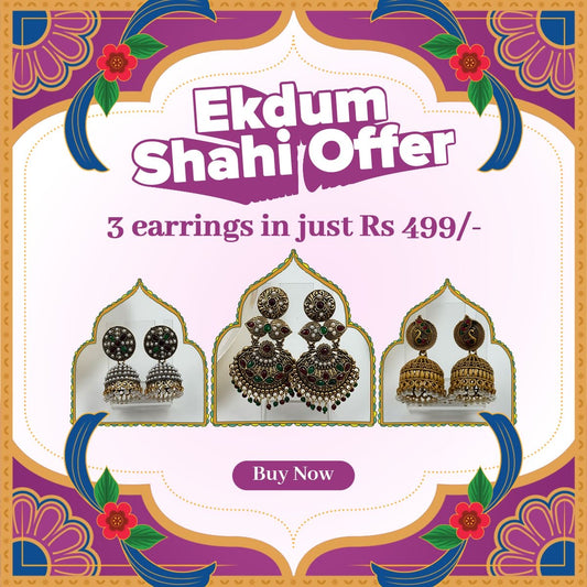 Shahi Style Earrings Combo