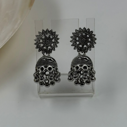 Bohemian Bliss: Oxidized Silver Earring Gift Box