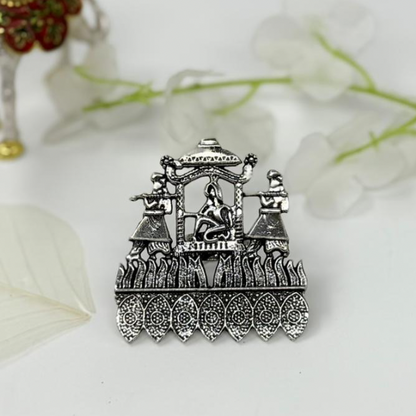 Oxidized Palki Doli Ring