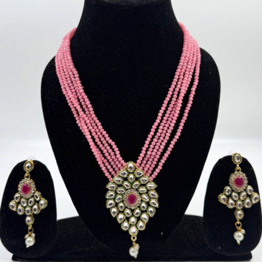 Crimson Crush Kundan Set