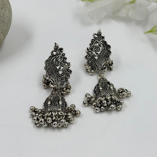 Leaves Oxidised Earrings