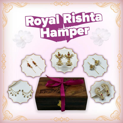 Royal Rishta Hamper : 5-Pair Designer Earring Set