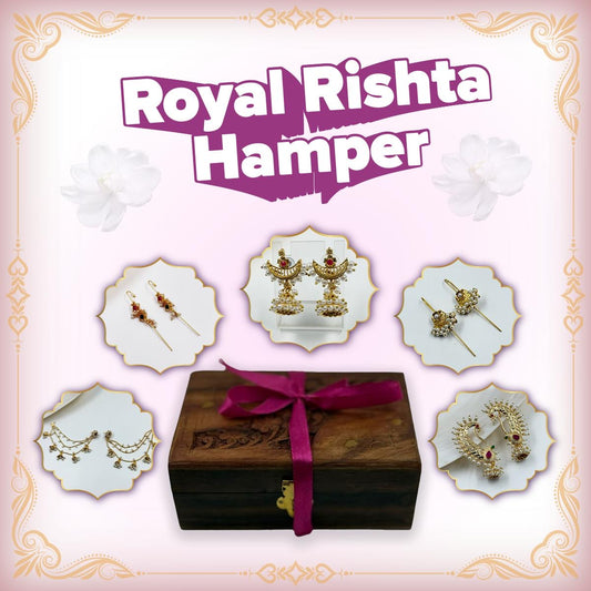 Royal Rishta Hamper : 5-Pair Designer Earring Set