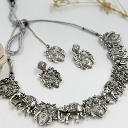 Timeless Elegance Elephant Necklace Set