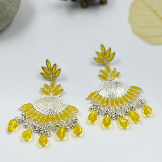 Sunlit Bloom Jhumka Drops Earrings