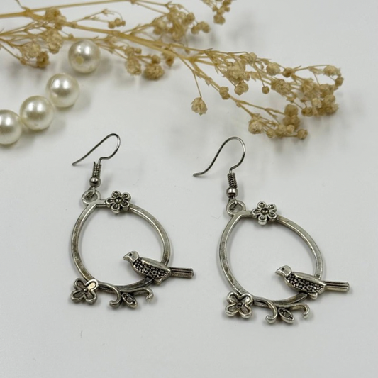 The Simple Bird Drop Earrings