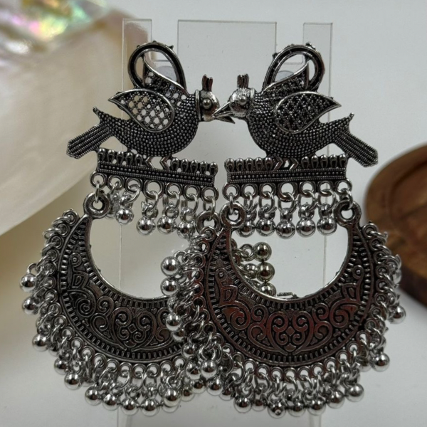 Ekdum Solid Navratri Oxidised Earrings Combo