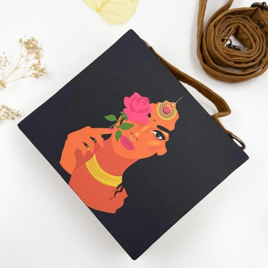 Rosy Rebel: Bold Desi Muse Sling Bag