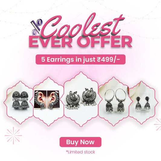 Coolest Earring Combo – 5 Styles in One Set