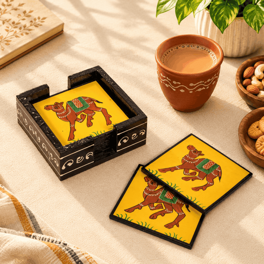 Camel Design Coaster Set