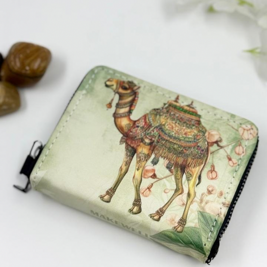 Mint Green Camel Mini Wallet