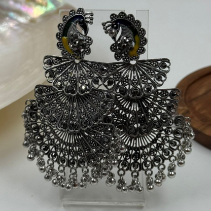 Ekdum Solid Navratri Oxidised Earrings Combo