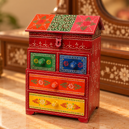 Rang Mahal Vanity Box | Colourful Rajasthani Storage