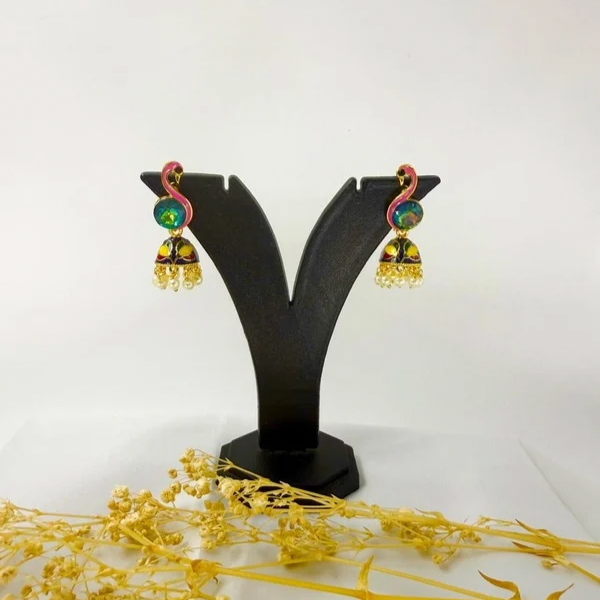Peacock Paradise Jhumkas