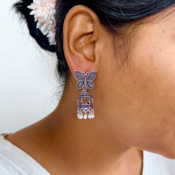 Butterfly Designer Jhumka Earrings