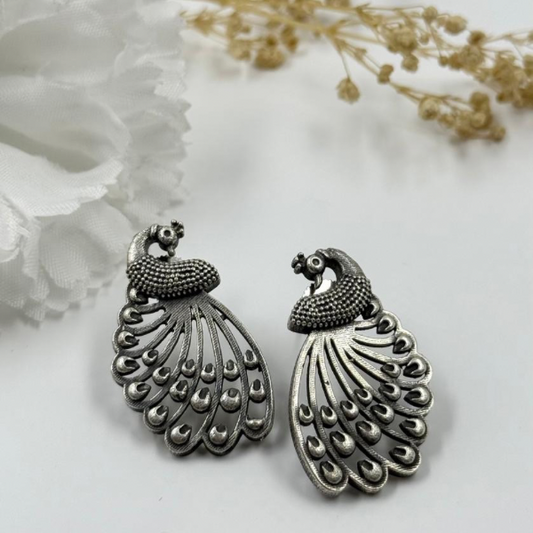 Sterling Peacock earrings