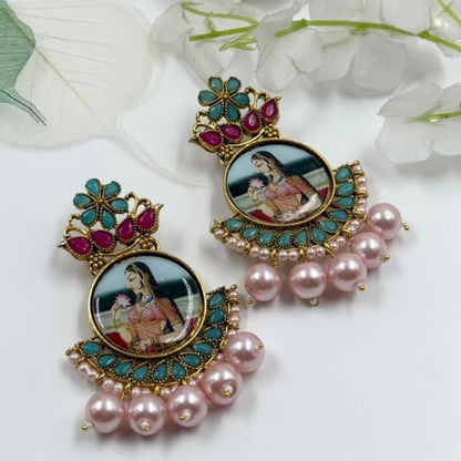 Exquisite Lotus Queen - Regal Earrings