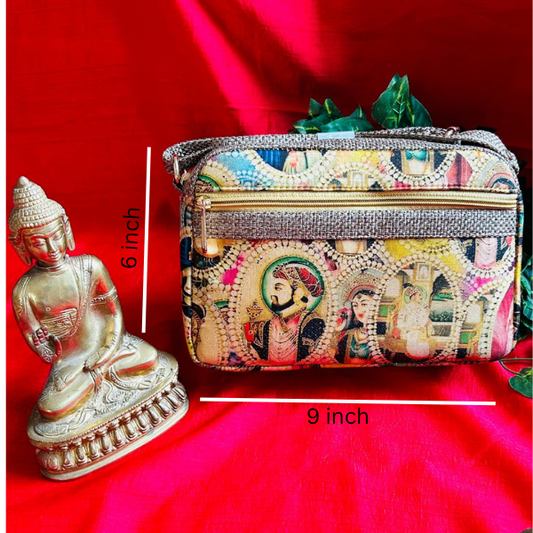 Mughal printed smart handbag