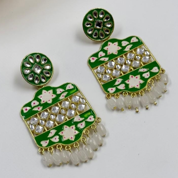 Emerald Grace Green Danglers