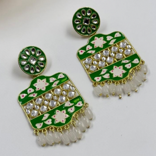 Emerald Grace Green Danglers