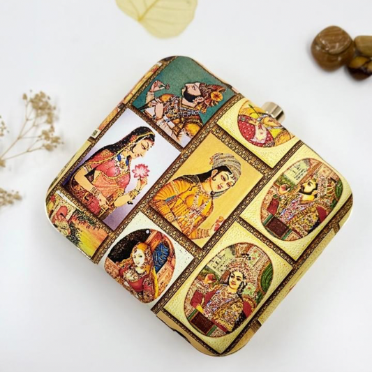 Royal Frames: Ethnic Box Clutch