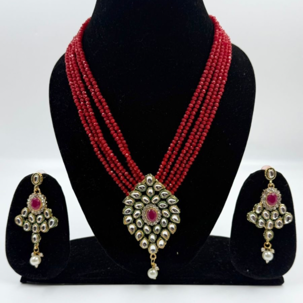 Crimson Crush Kundan Set