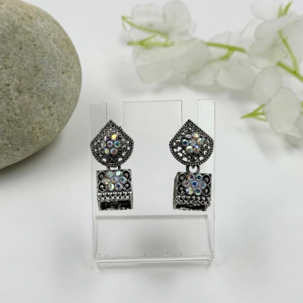 Spark Oxidised Stud Drops