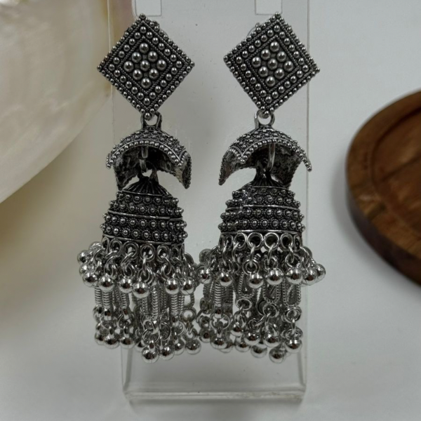 Ekdum Solid Navratri Oxidised Earrings Combo